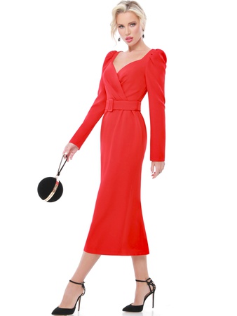 Вечернее платье праздничное с поясом