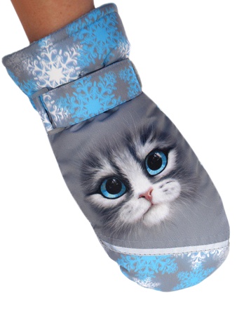 Membran kumaştan yapılmış çocuk eldivenleri