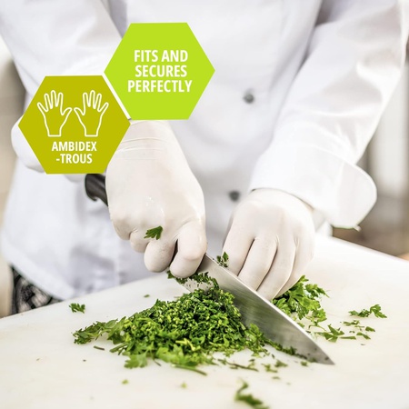 Латексные перчатки для медицинского осмотра Med PRIDE | Толщина 5 мил, маленькая коробка из 100 штук, неопудренные