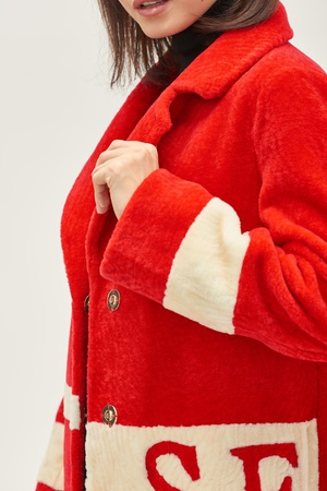 Paltolu bayan Silverfox model 821Red