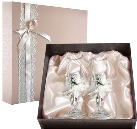 НАБОР СВАДЕБНЫХ БОКАЛОВ РЕТРО №16