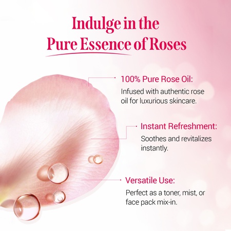 Nisha Refreshing Rose Water For Face 1000ml | Gulab Jal For Face | Skin Toner For Glowing and Hydrating Skin | Makeup Remover| All Skin Types | Face Toner For Women & Men