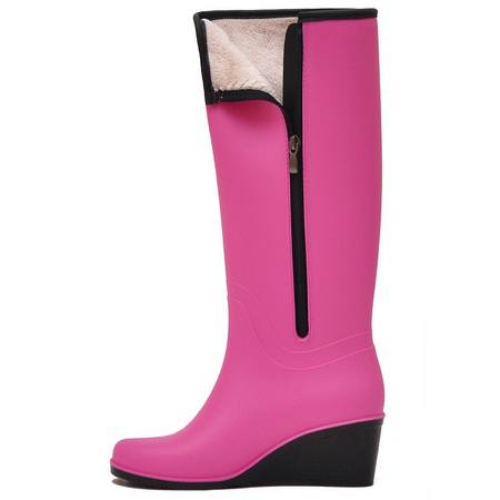 WOMEN&#39;S NORDMAN BELLINA WEDGE BOOTS WITH FUR