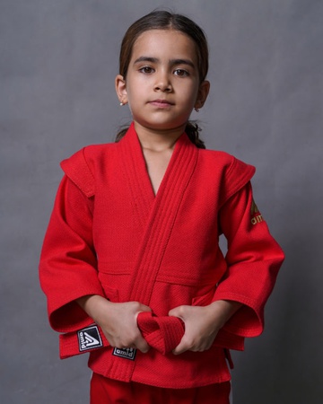 Sambo ceket, astarsız KADETT kırmızı renk