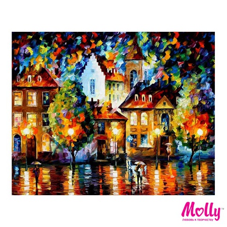 Painting by numbers Afremov. Luxembourg. Night