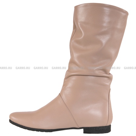 сапоги 522 бежевые, натуральная кожа