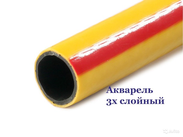 Акварель армированный шланг ПВХ для полива, D 12,5мм и 19мм (25м и 50м)