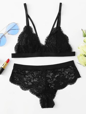 Цветочные Кружева Комплект Белья