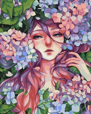 Набор для цифровой живописи на холсте для взрослых, «сделай сам», для детей, для начинающих, набор для рисования цветов, подарок для детей и взрослых