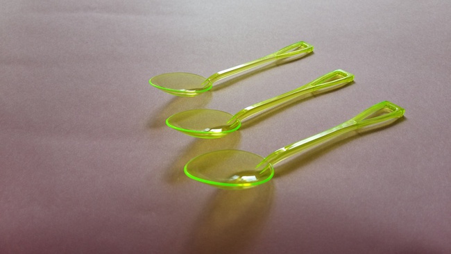 Одноразовая чайная ложка с маркировкой "GornovGroup.ru"