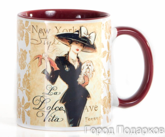 КРУЖКА ПОДАРОЧНАЯ ДОЛЬЧЕ ВИТА НЬЮ ЙОРК