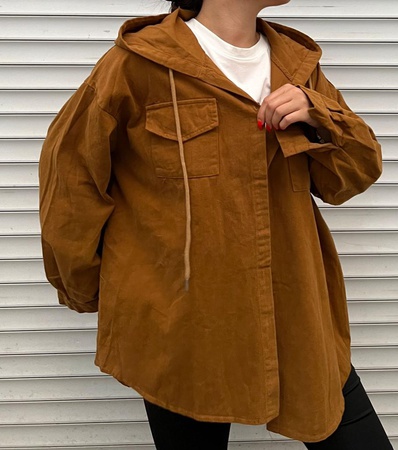 Sonbahar için kadın kot ceket