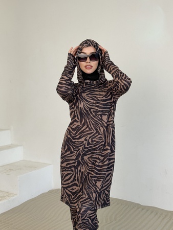 Закрытый мусульманский купальник из плащевки!