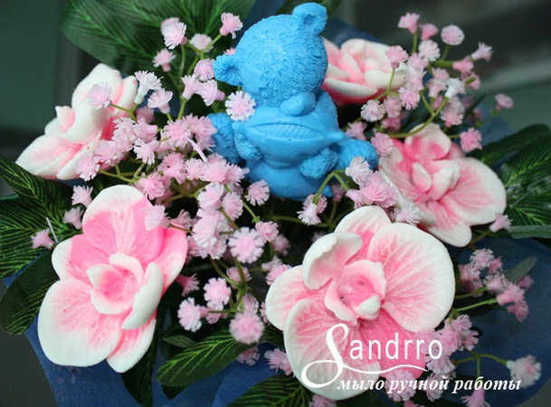 باقة صابون الدب في بساتين الفاكهة