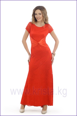 Вечернее гипюровое платье "Бабочка"