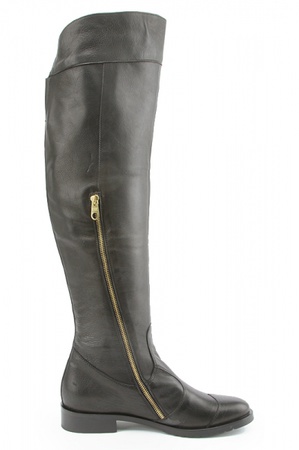 Schwarze Pelzstiefel s115