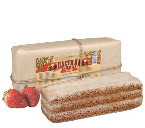 Belevskaya apple pastila with strawberries without added sugar