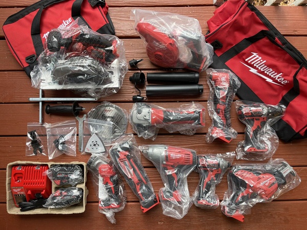 Milwaukee M18 18V Lithium Cordless Combo Kit 10 Tool