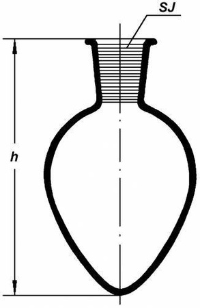 Колба сердцевидная, 100 мл