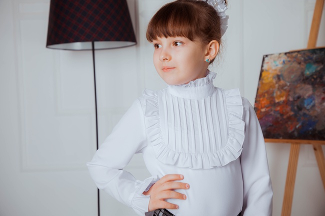 Школьная детская блузка