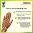 Neeta 100% Natural Henna Powder 1kg Rich Brown for Hair, Hands & Feet