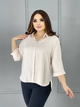 女用辦公室襯衫大尺寸