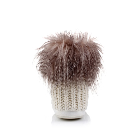 Угги с меховым воротником L-116