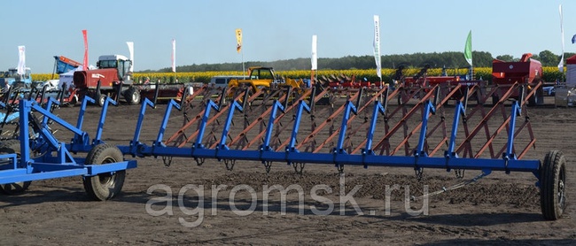 Сцепка однорядная на 12 борон