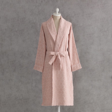 % 70 Бамбук % 30 Хлопок Mirella Халат/Халат Женская пудра