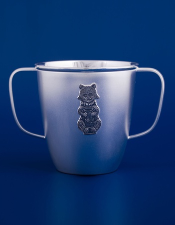 Детская серебряная кружка №6