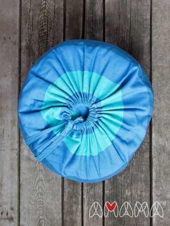 Подушка Путешественница, бирюзовая гамма