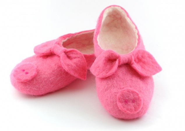 نعال من اللباد "Piggy"