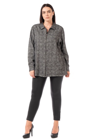 Куртка на молнии большого размера