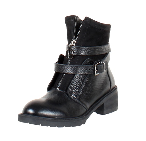 Женские ботинки, натуральная кожа, текстиль <G934>