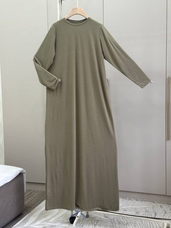 Базовое трикотажная тонкое платье