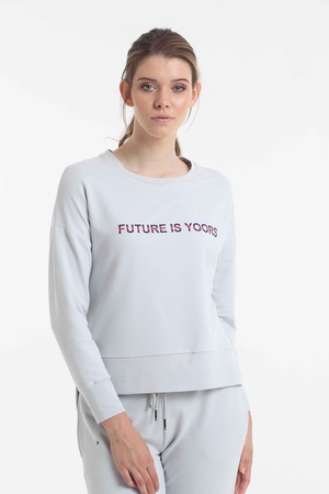 Спортивный костюм женская домашняя одежда салонный наряд Relaxed Pant & Long Sleeve Sweatshirt Set