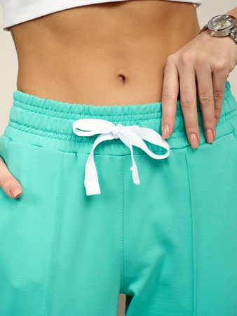 Брюки бананы укороченные 7/8 на резинке