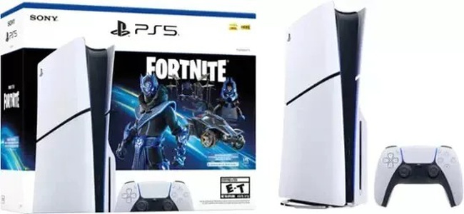 Sony Playstation 5 Slim Disc Console Fortnite Cobalt Star Bundle