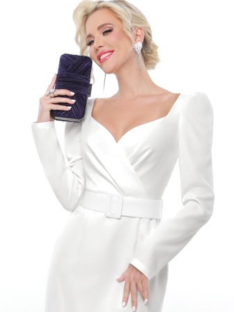 Вечернее платье праздничное с поясом