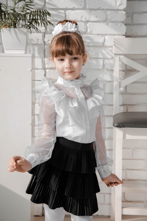 Kızlar için okul bluzu