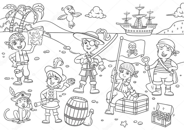 Children's coloring - posters. Dimensions А2 × 3 594 × 1261 mm, А0 841 × 1189 mm.