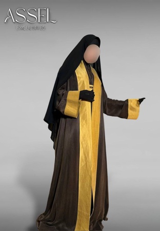 Абая Сайида Аль Хурра Золото и коричневый