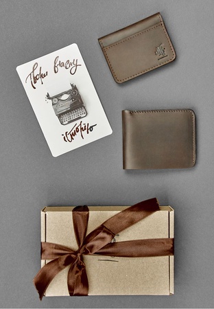 Мужской подарочный набор кожаных аксессуаров Бангкок