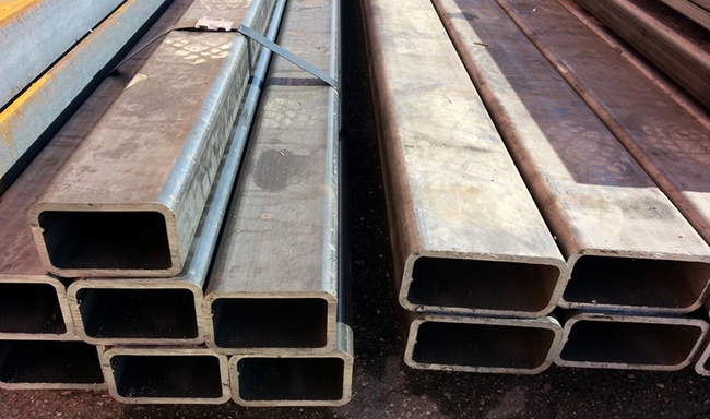 Rectangular shaped pipe