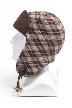 Ушанка из трикотажа шерст 84925