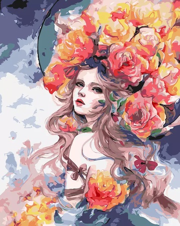 Набор для цифровой живописи на холсте для взрослых, «сделай сам», для детей, для начинающих, набор для рисования цветов, подарок для детей и взрослых