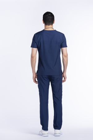 Comfy Master Astra Herren Kurzarm-Oberteil mit Einzeltaschen und V-Ausschnitt