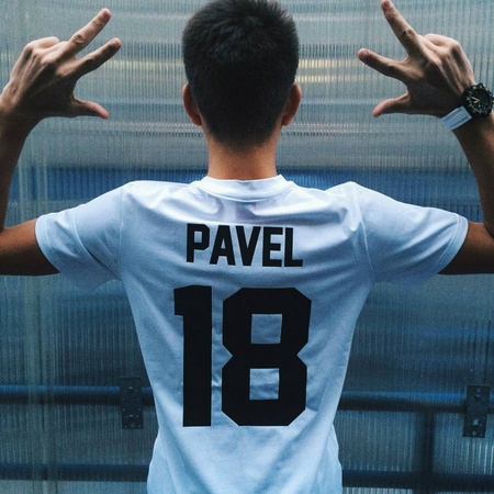 Мужская именная футболка с номером