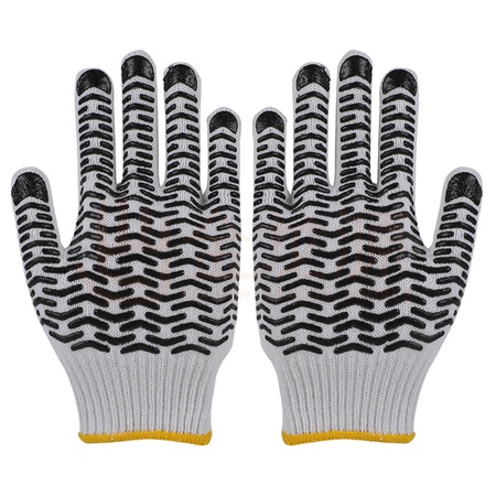 Рабочие перчатки с ПВХ волнами и точками
