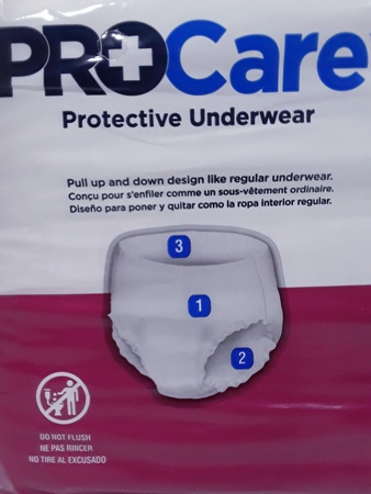 Защитное нижнее белье для взрослых Трусы Подгузники Unisex30